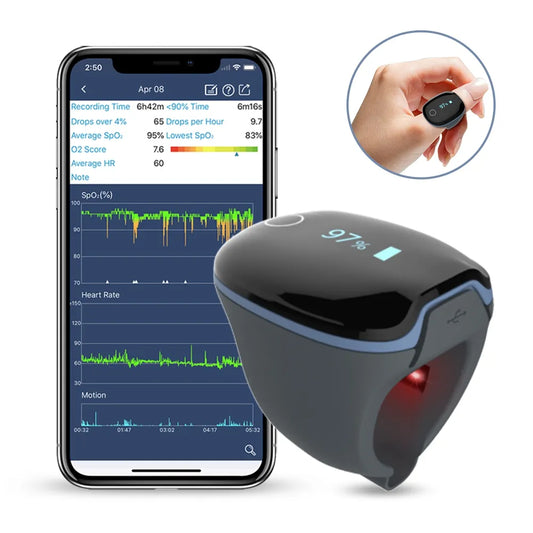 Viatom O2Ring Handheld Pulse Oximeter Digital Health Care SpO2 Oximeter
