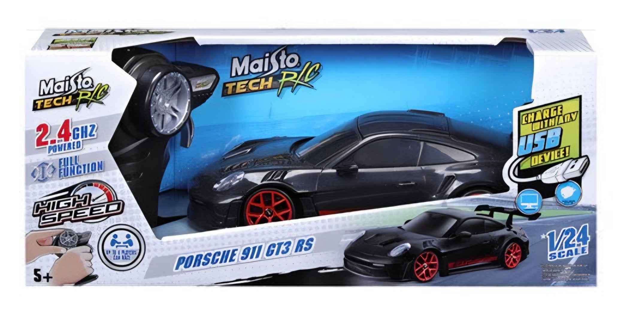 Maisto Porsche Car 911 Gt3 Rs 1/24 Scale RC Remote Control Car