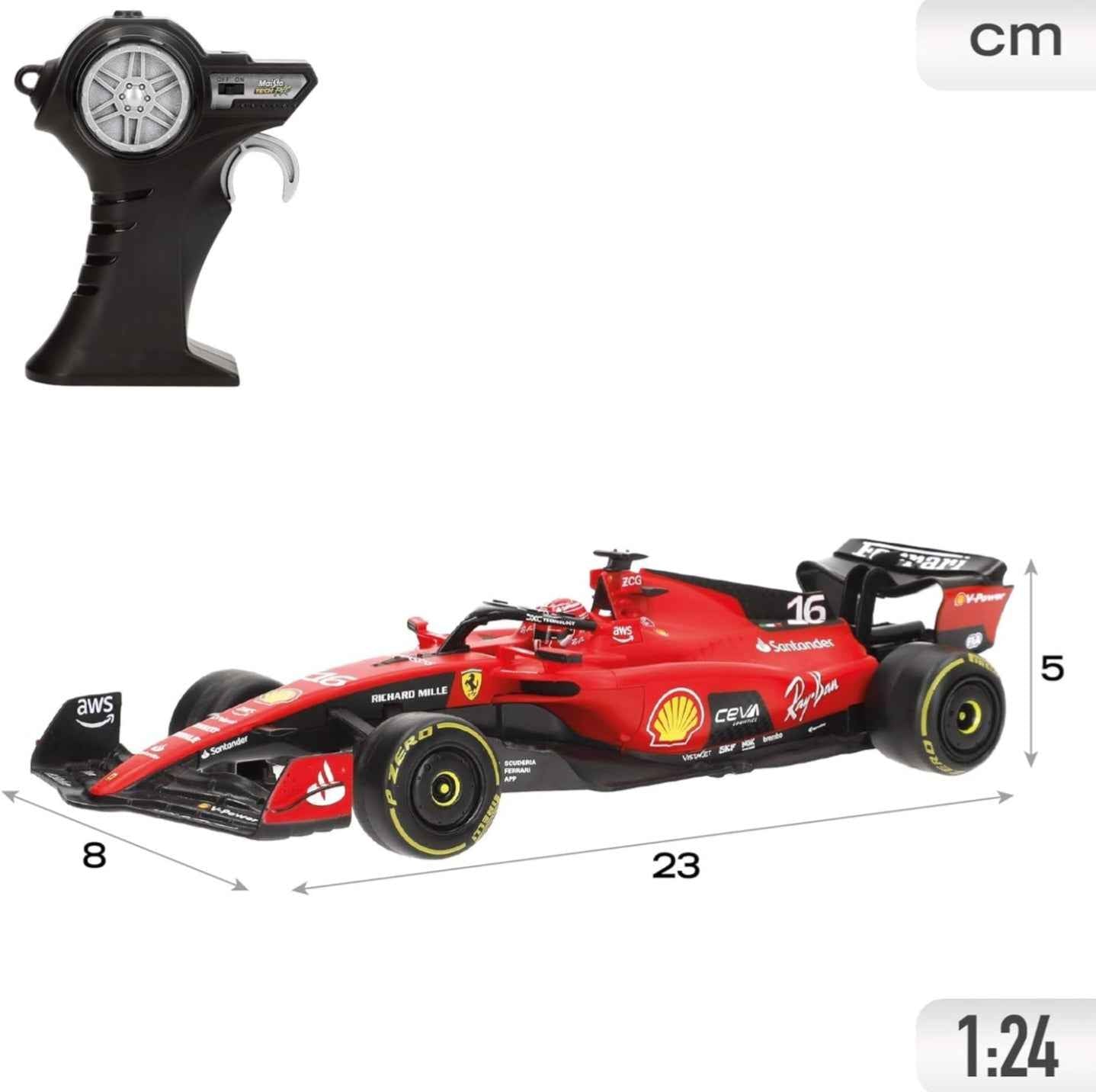 Maisto F1 Ferrari SF90 Charles Leclerc 1/24 Scale Remote Control Car
