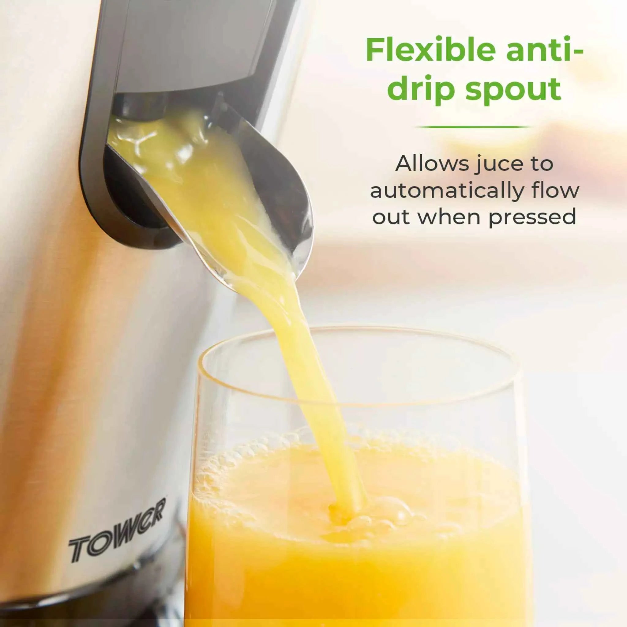 Tower Citrus Freeflow Press Juicer