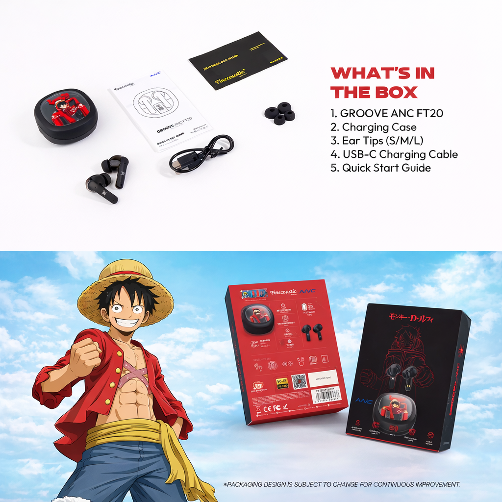 Fantech x One Piece GROOVE ANC FT20 Officially Licensed Wireless Earbuds