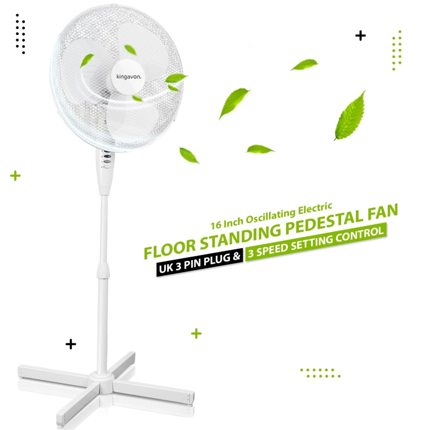 16" Pedestal Electric Air Cooling Fan
