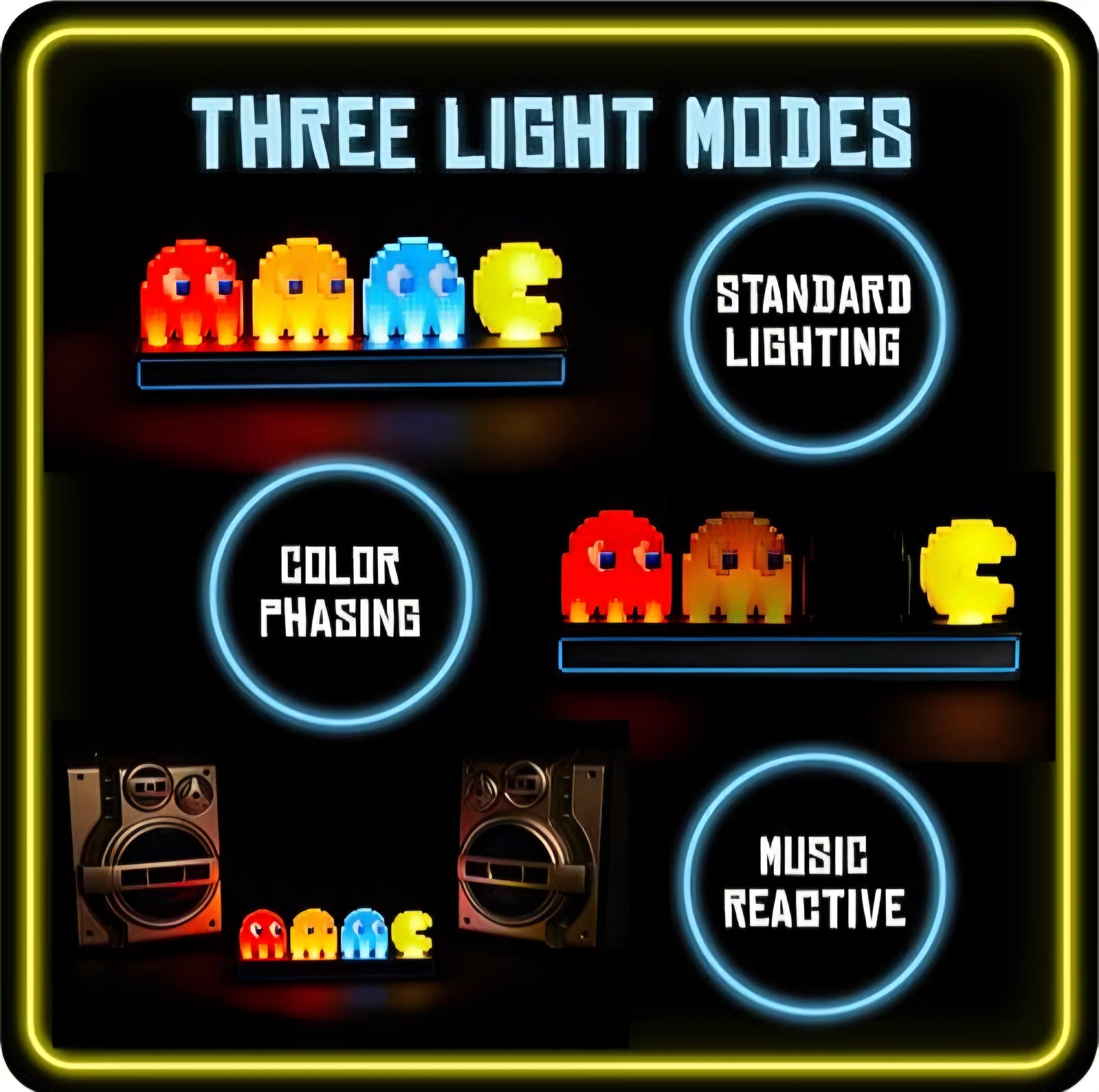 Pacman And Ghosts Cute Desk Light