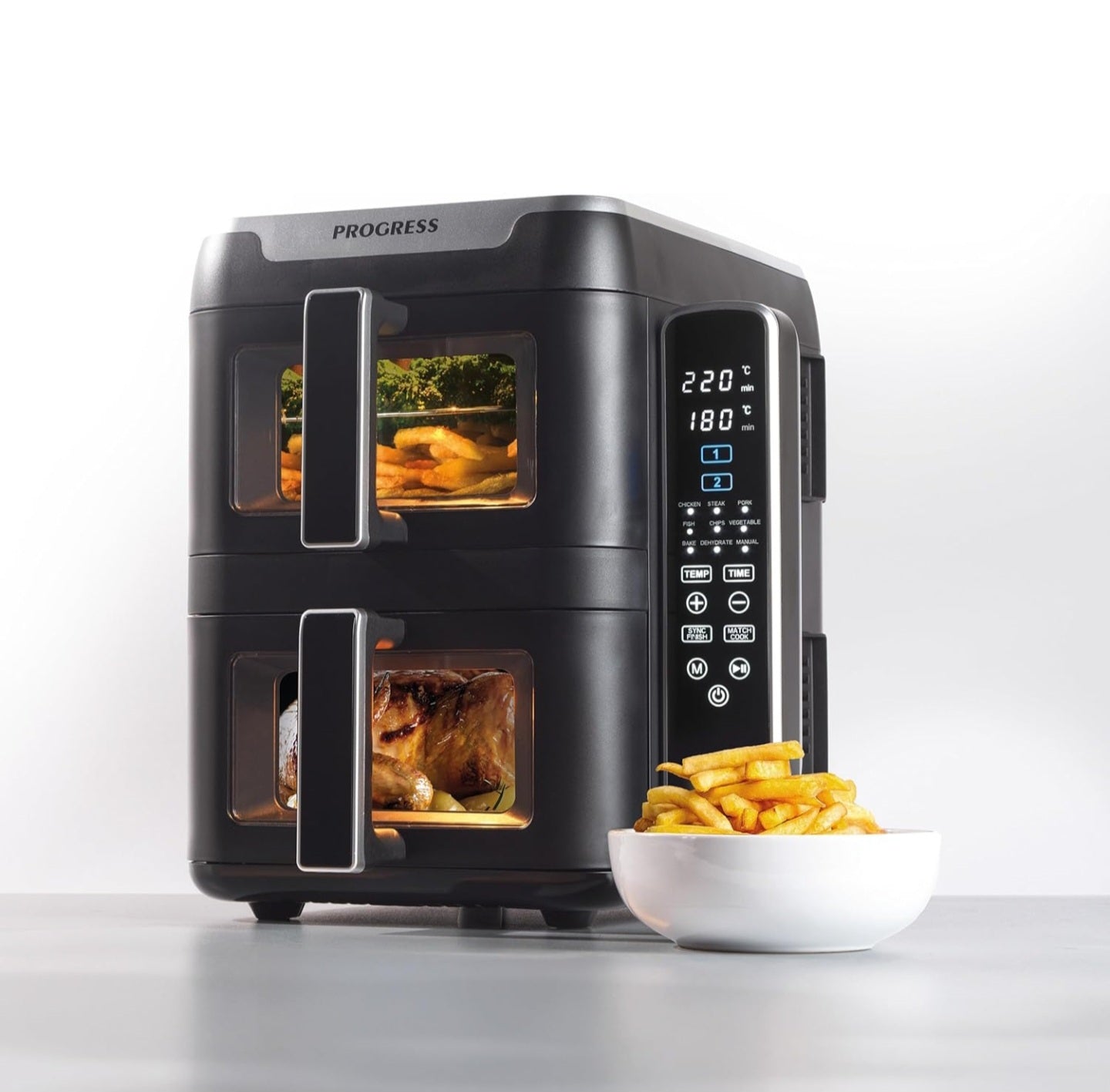 Progress Dual Tier 9L Air Fryer
