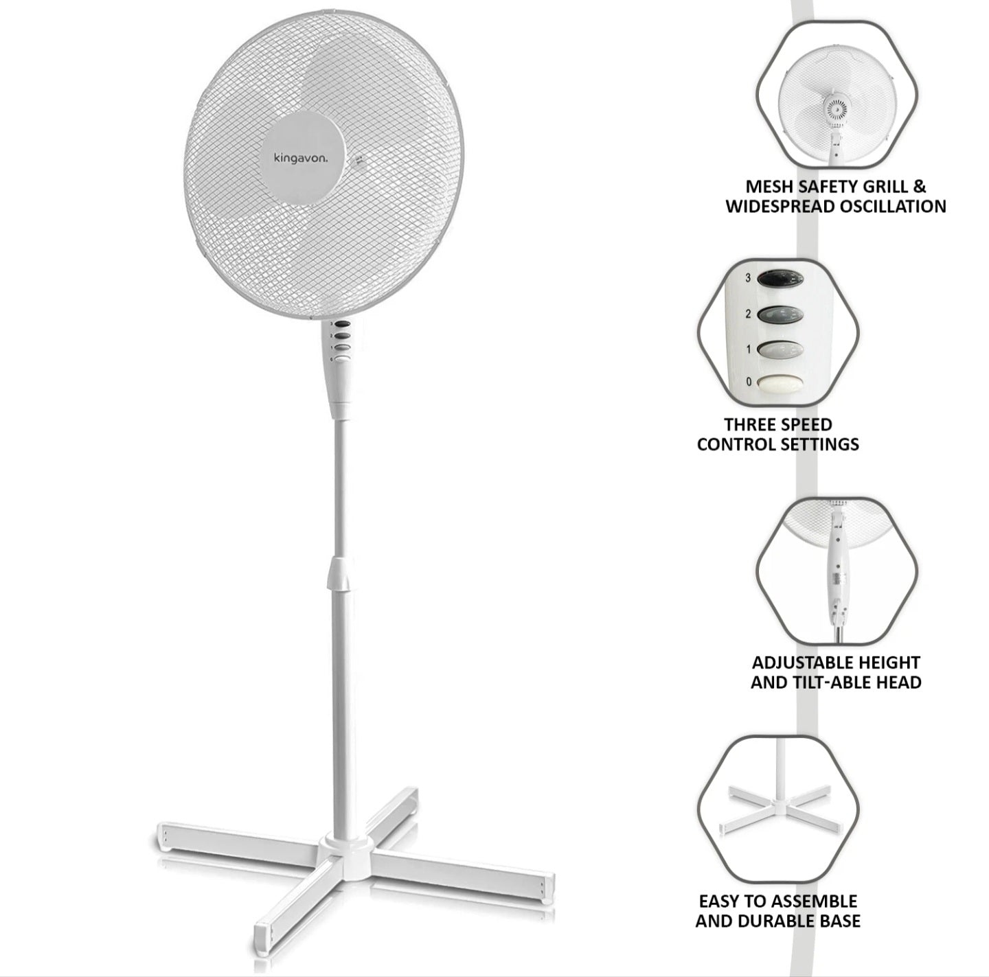 16" Pedestal Electric Air Cooling Fan