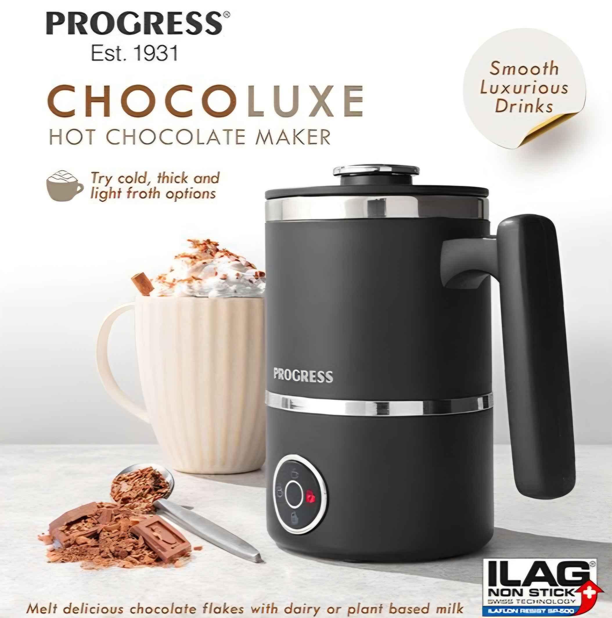 Progress Chocoluxe 4-In-1 Hot Chocolate Maker And Milk Frother