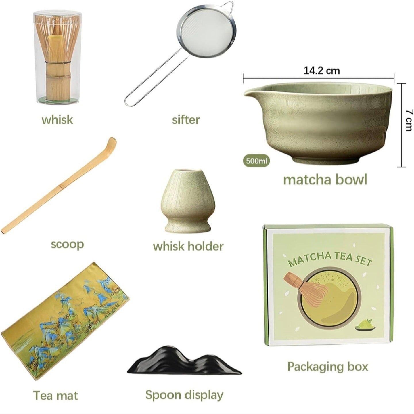 Matcha 7 Piece Tea Set