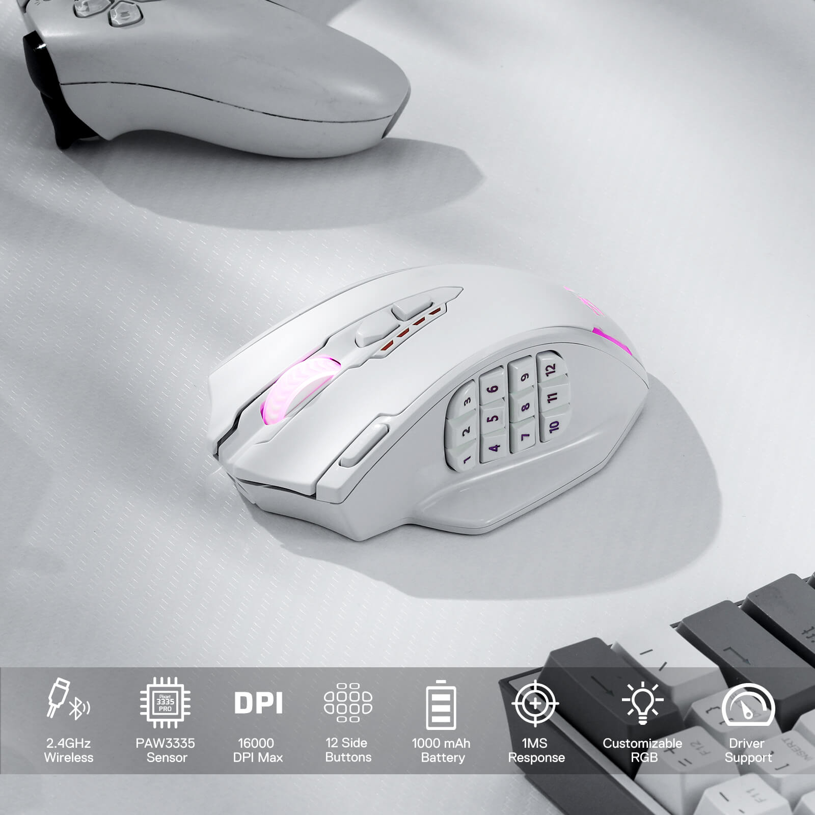 Redragon M913 Impact Elite Wireless Gaming Mouse