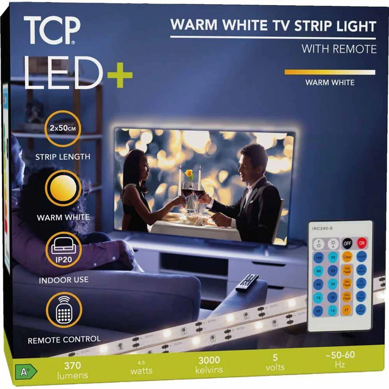 TCP LED+ TV Strip Light Warm White TV Background Light