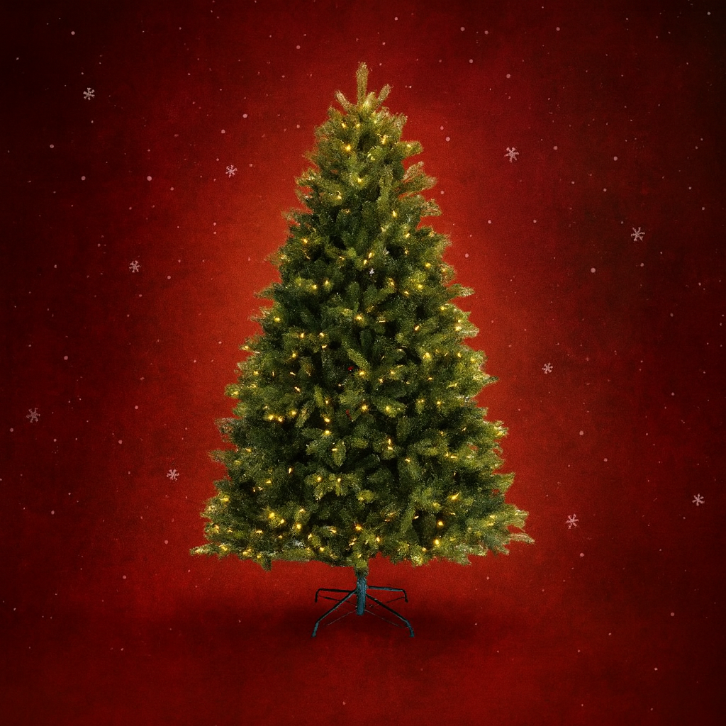 Kaemingk Geneva Fir Prelit Christmas Tree